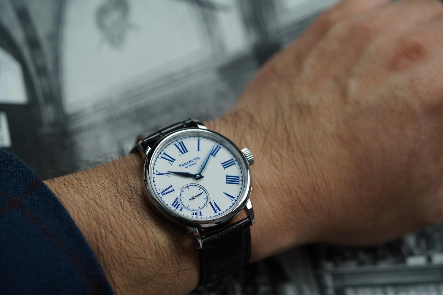 FARASUTE 2026 Fashion Power Reserve 80 Hours Hangzhou Customized Movement Manual Mechanical Watch for Men Sapphire Crystal watch