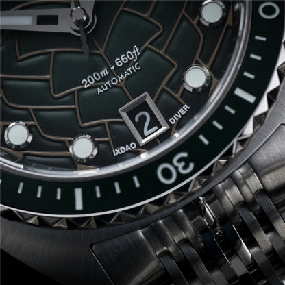 IXDAO IPOSE 2026 New Men's Automatic Mechanical Watch Poseidon Pattern Diving Watch 20Bar Stainless Steel BWG-9 Reloj Hombre