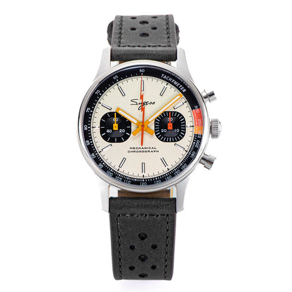 Sugess Pilot Watch ST19 Origin Movement Swanneck Wristwatch Mechanical Chronograph Sapphire Crystal Military Limited Racing 1963