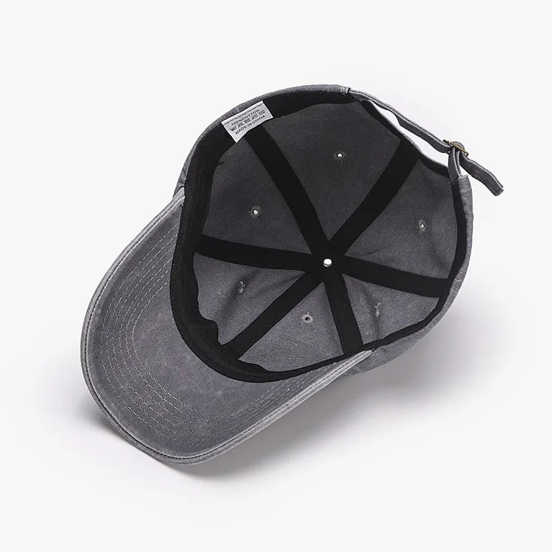 Baseballpetten voor heren en dames, zacht katoen, gewassen, zacht, verstelbaar, zonnekapje, dad cap, hoeden voor jongens en meisjes, borduurontwerp met de Magere Hein, Japan