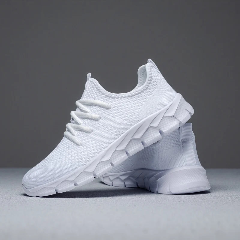 Sneakers til mænd i let mesh, damesko, casual flade sko, løbesko til mænd, bløde tennissko, åndbare herresneakers