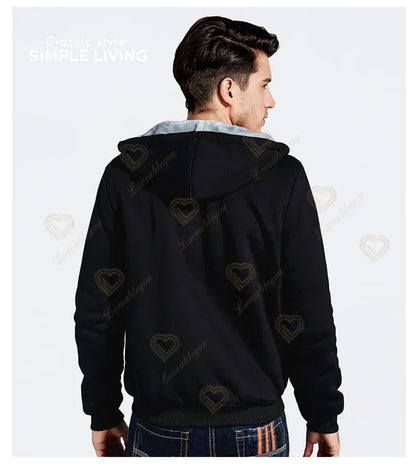 New Arrival Fortnite Men Cool Sweatshirt Battle Game Coat Winter Thick Fleece Warm Zipper Harajuku Hoodie Streetwear