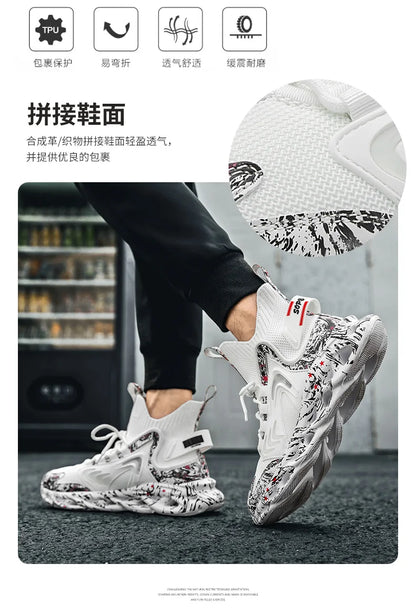 Shoes Men Sneakers Male Casual Men's Shoes Tennis Luxury Shoes Trainer Race Breathable Shoes Fashion Loafers Running Shoes for Men