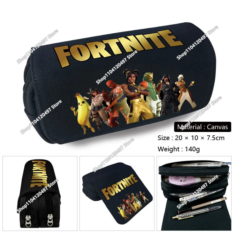 Fortnite Wallet Short Bifold Coin Bag Leather Photo Card Holder Student Wallets Boys Girls Cartoon Print Purses