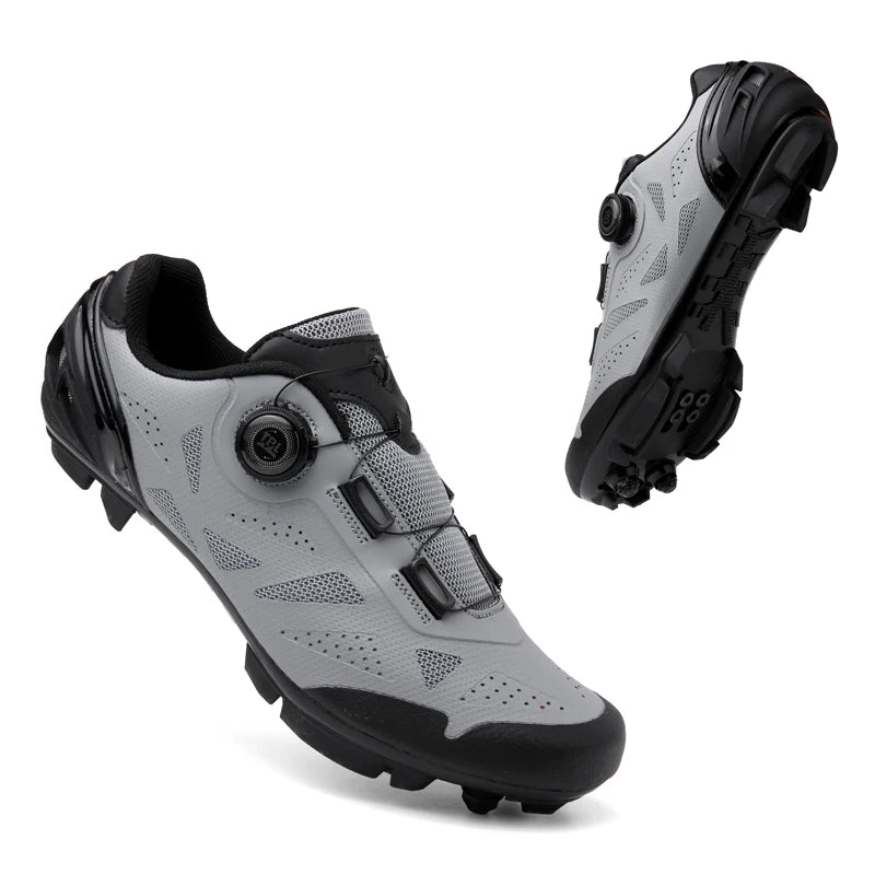 2026 New Men's Non - Slip Breathable Lock - Type Mountain Bike Cycling Shoes Durable Adjustable Outdoor Sports Footwear