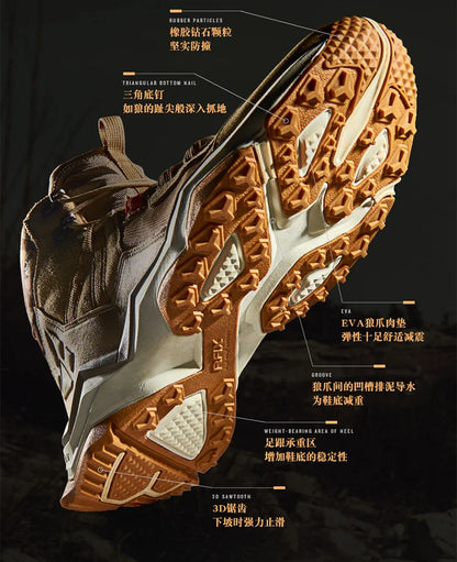 RAX Winter Hiking Boots Men Waterproof Breathable Outdoor Sports Sneakers Trekking Boots Mountain Trekking Shoes Big Size