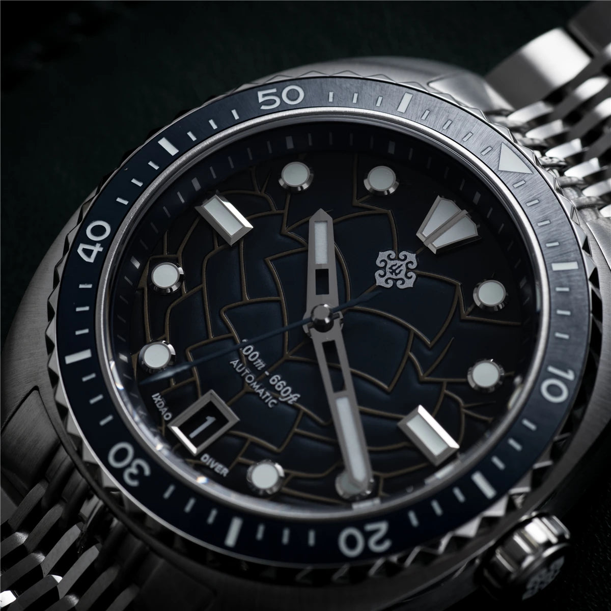 IXDAO IPOSE 2026 New Men's Automatic Mechanical Watch Poseidon Pattern Diving Watch 20Bar Stainless Steel BWG-9 Reloj Hombre
