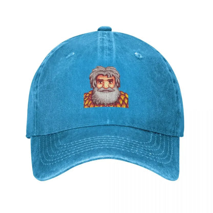 Stardew Valley Linus baseball sapka, napellenzős sapka, vicces sapka, gyerek sapka, luxus férfi és női sapka