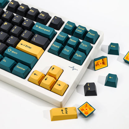 KBDiy GMK MarrsGreen Keycap Retro PBT ISO Double Shot Cherry Profile Keycaps For MX Switches Mechanical Gaming Keyboard Key Caps