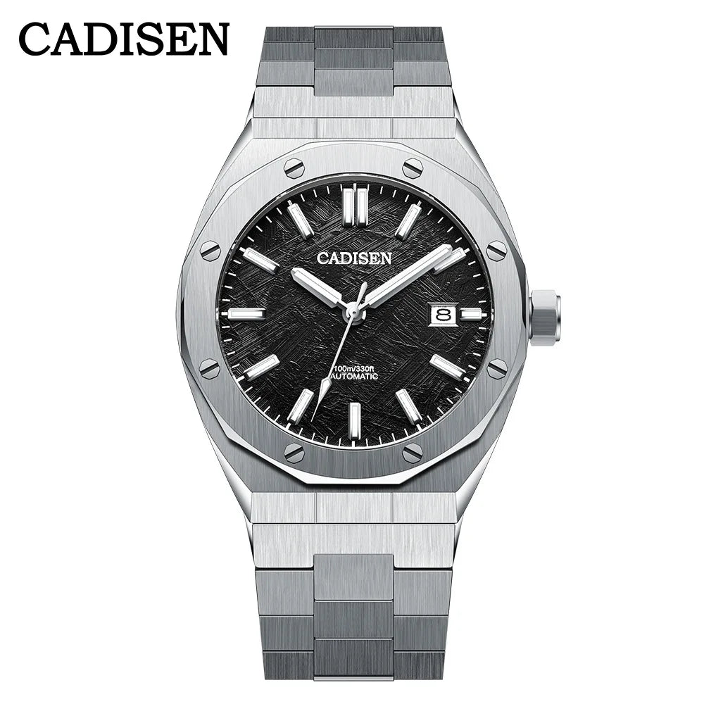 CADISEN Luxury Design 42MM Men's Watches Japan MIYOTA 8215 Sapphire Glass Mechanical Automatic Watch Men 100M Waterproof