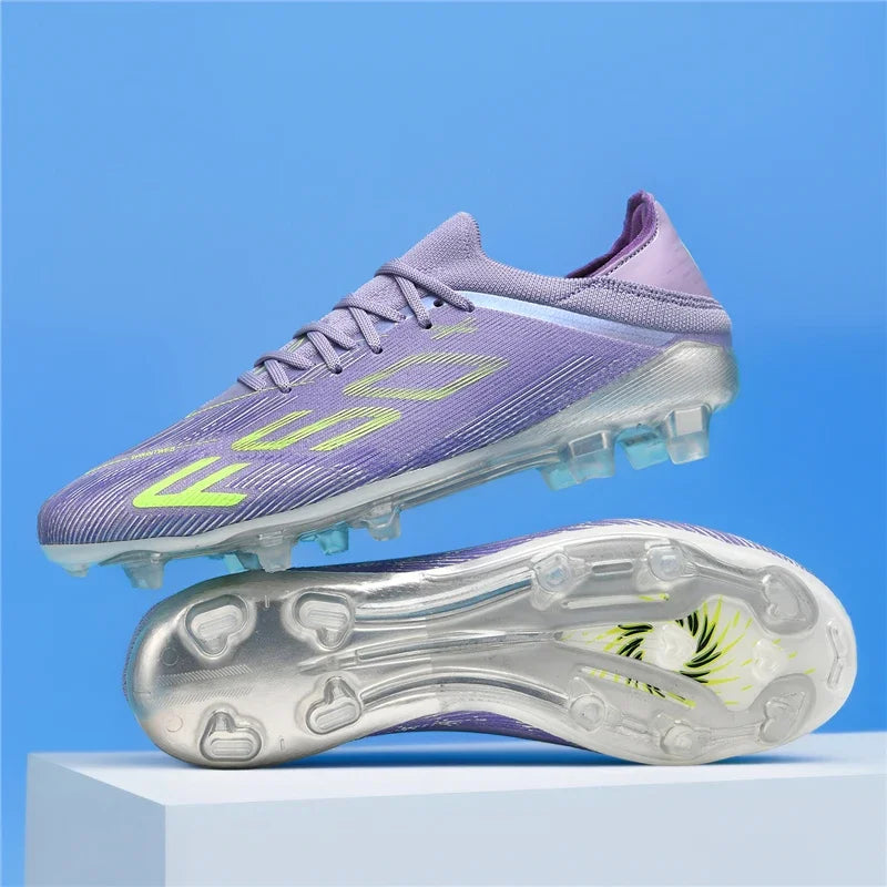 Nouvelles chaussures de football pour hommes, chaussures de match, crampons pour terrain en gazon, baskets de haute qualité, chaussures de futsal pour intérieur, chaussures montantes antidérapantes pour extérieur, meilleu