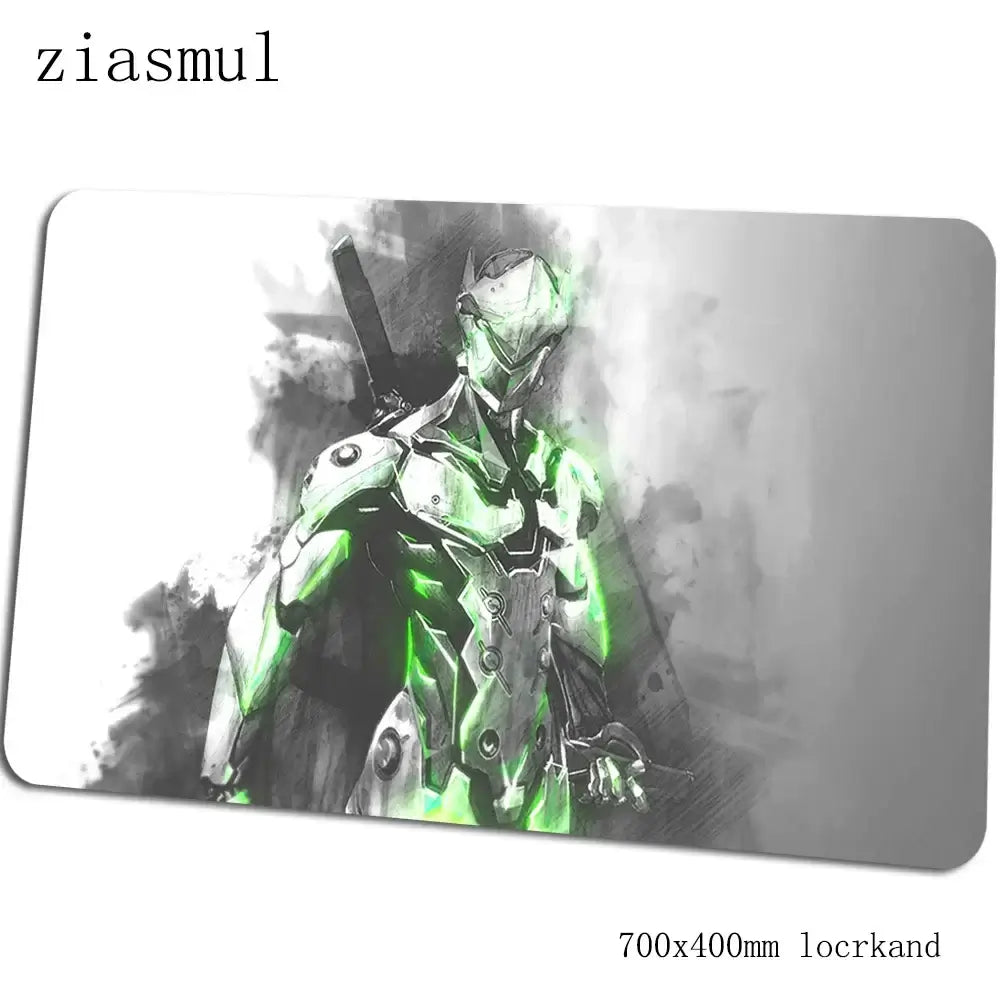 Alfombrilla para ratón Overwatch, elegante tapete para ordenador 70x40cm, alfombrilla gaming grande XL para ratón y teclado, juegos PC gamer y escritorio