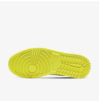 Aito Nike Air Jordan 1 Mid AJ1 Lakers -koripallokengät, puolikorkeat, DB2822-107
