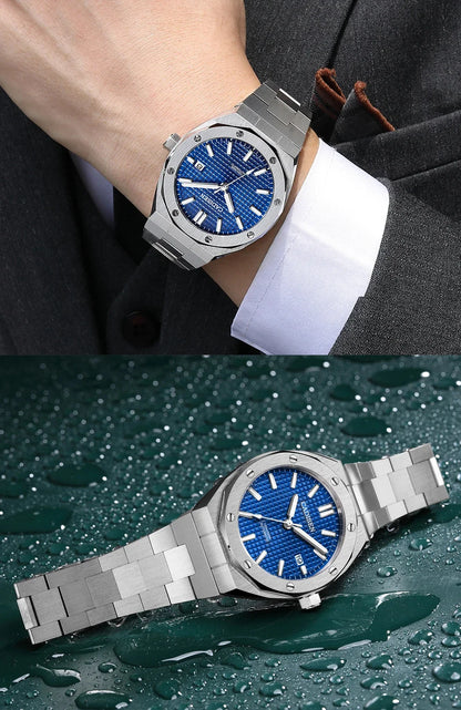CADISEN Luxury Design 42MM Men's Watches Japan MIYOTA 8215 Sapphire Glass Mechanical Automatic Watch Men 100M Waterproof