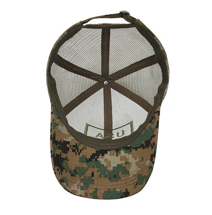 Spring And Summer New Mesh Breathable Personality Sticker Embroidery Women's Baseball Cap Mesh Hat Men's Outdoor Sunscreen Cap