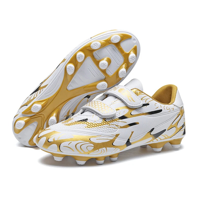 Scarpe da calcio per bambini, scarpini professionali da scuola, tacchetti per erba, allenamento sportivo, calzature outdoor e futsal per ragazzi, 28-38
