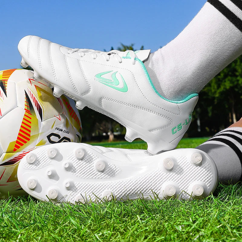 Nouvelles chaussures de football pour hommes, chaussures de soccer d'extérieur TF FG, crampons pour terrain en herbe, chaussures d'entraînement confortables, chaussures de match, futsal, chaussures de sport respirantes pour