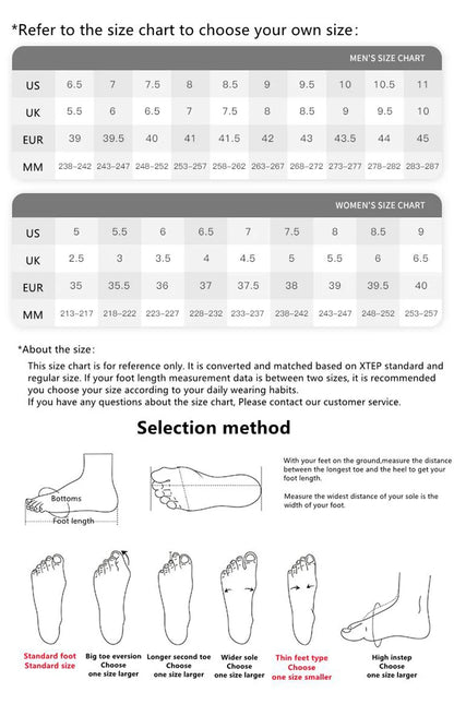 Xtep Casual Shoes For Men Summer Durability Men's Sports Shoes Wear-Resistant Lace Up Non-Slip Outdoor Shoes 876219320026