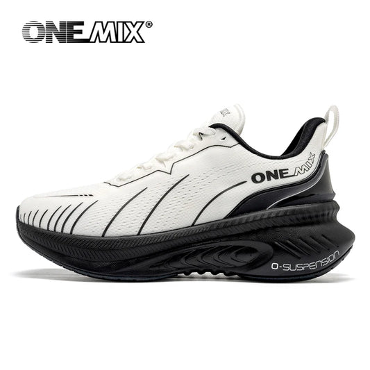 ONEMIX – nowe buty do biegania z amortyzacją dla mężczyzn, odpowiednie dla osób intensywnie biegających, sznurowane, sportowe, damskie, antypoślizgowe, outdoorowe, męskie trampki sportowe