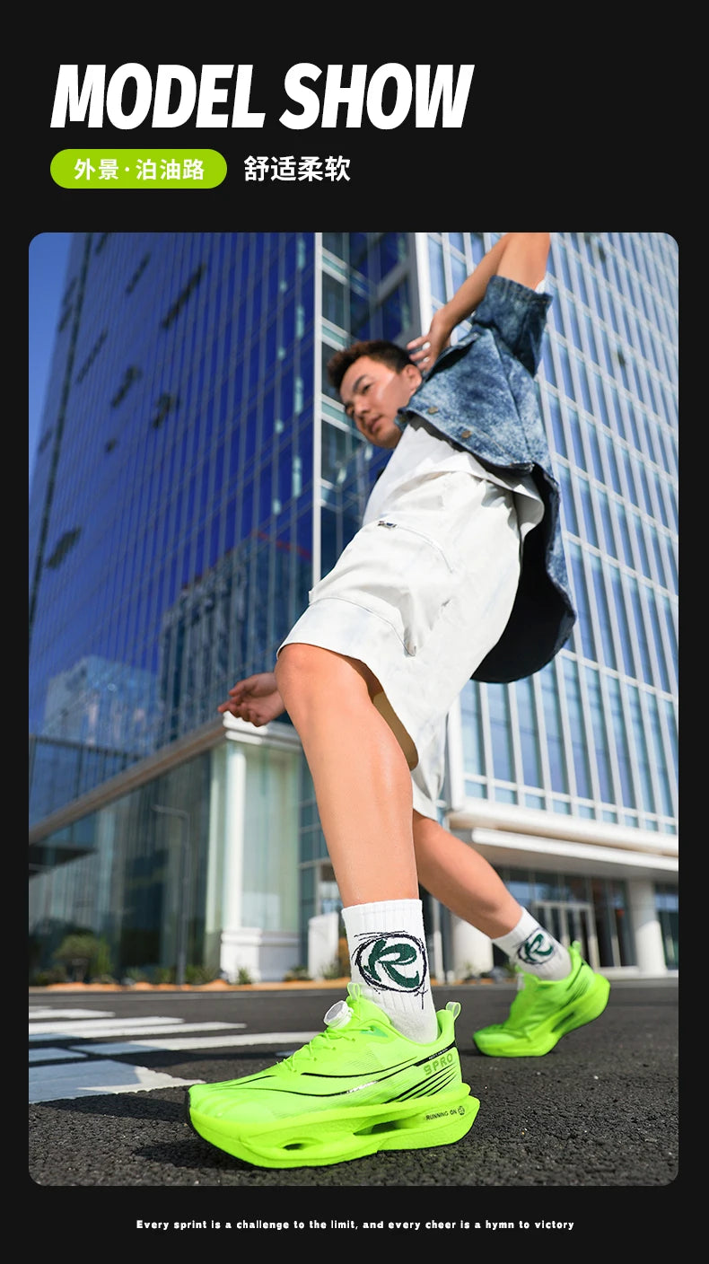 Running Shoes Carbon Board Speciality Marathon Men Sports Breathable Lightweight Women's Comfortable Athletic Nonskid Sneakers