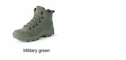 Upgraded Tactical Combat Training Boots Male Outdoors Camping Anti-wear Rapid Response Hiking Shoes Fishing Hunting Sneakers Men