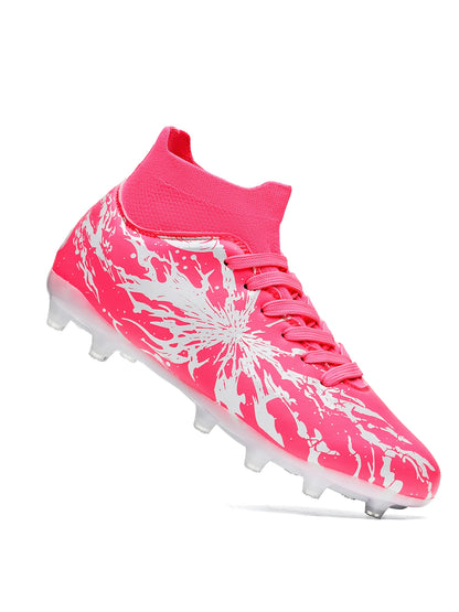 Chaussures de football pour hommes AG FG, crampons légers, semelle extérieure durable et antidérapante, tige confortable en PU, entraînement en plein air