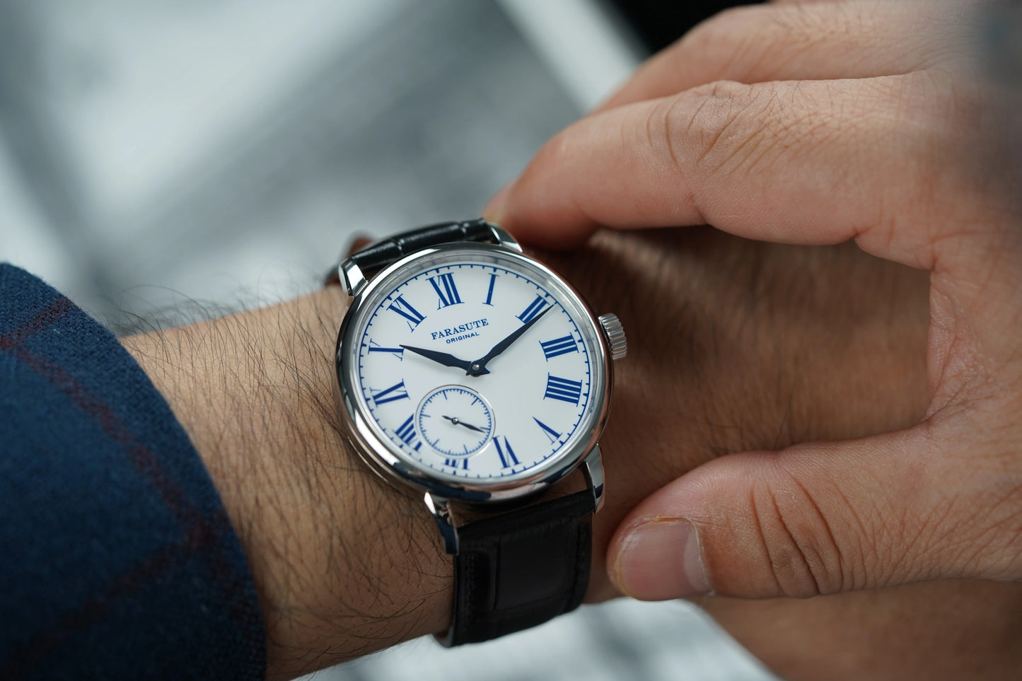 FARASUTE 2026 Fashion Power Reserve 80 Hours Hangzhou Customized Movement Manual Mechanical Watch for Men Sapphire Crystal watch