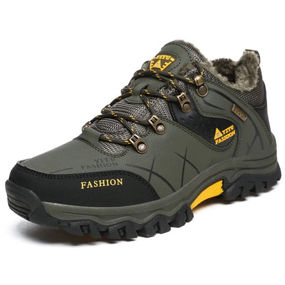 Suede Leather Men's Hiking Shoes Outdoor Trail Trekking Sneakers Men Non-slip Breathable Climbing Shoes Men's Mountain Sports Shoes