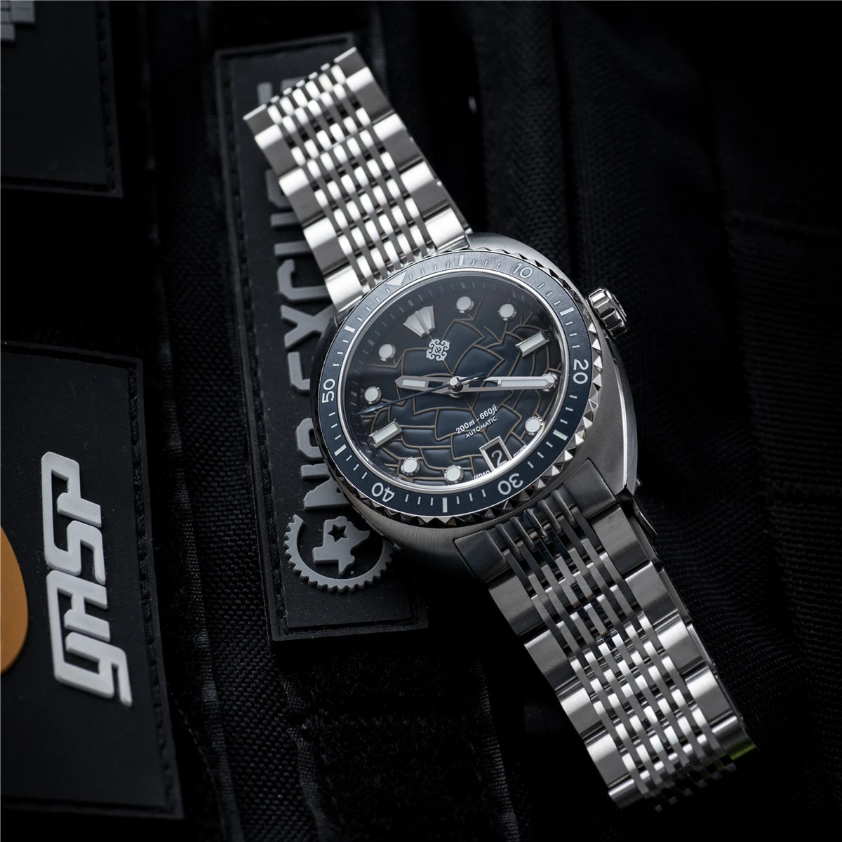 IXDAO IPOSE 2026 New Men's Automatic Mechanical Watch Poseidon Pattern Diving Watch 20Bar Stainless Steel BWG-9 Reloj Hombre