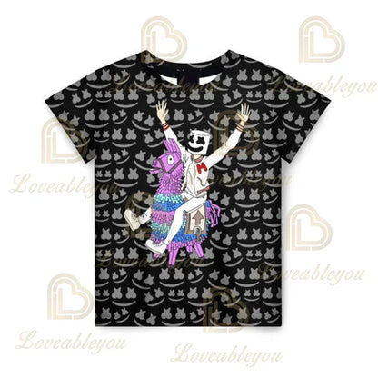 Fortnite T Shirt for Kids Banana Peely T-shirt Men's Women's Tshirt Battle Royale Game T Shirt Harajuku Summer Tops