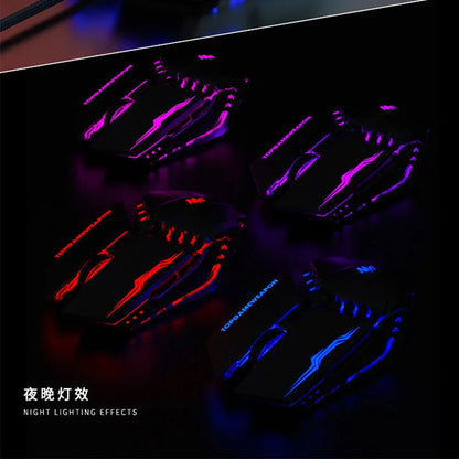 RGB Dual-Mode Wired Mouse 2.4G Wireless Mouse Gaming Mouse Rechargeable Silent Mouse 3600 DPI Adjustable Mouse Mice for Laptop