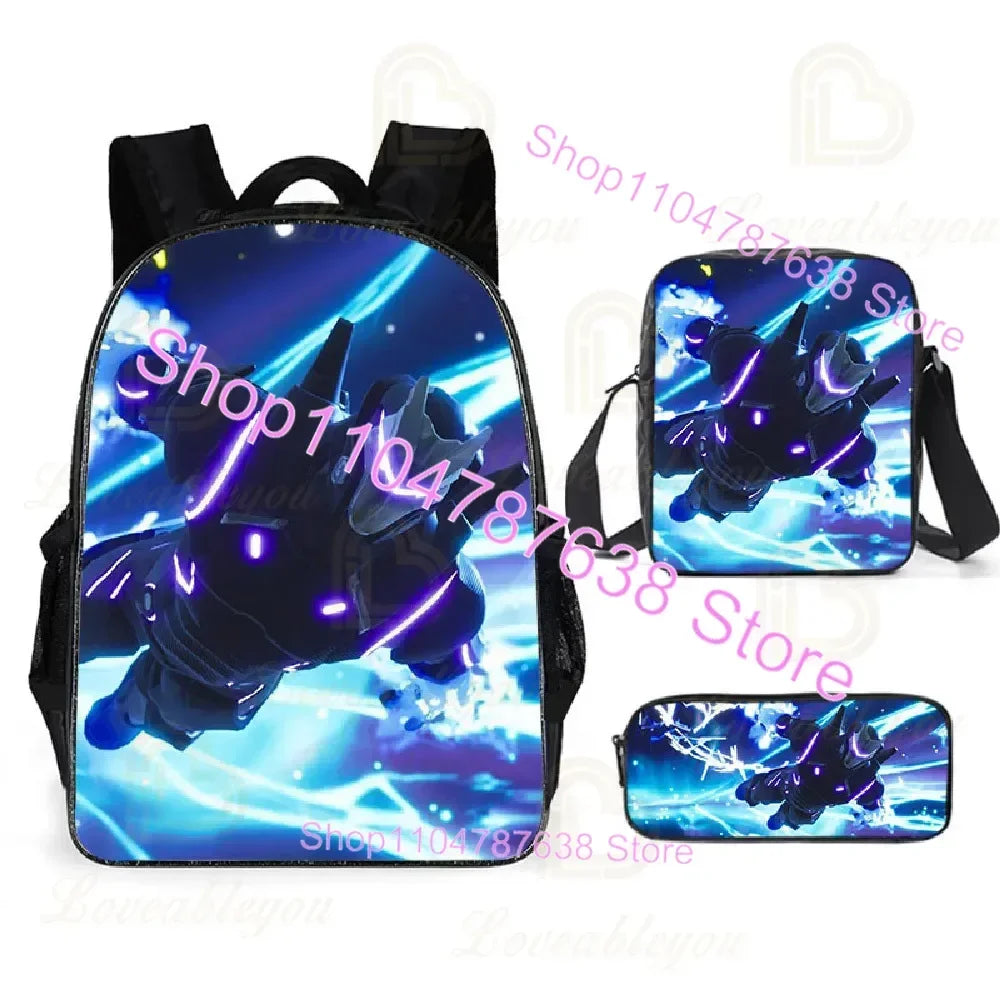 F-FORTNITE Battle Games Backpack for Children School Bag Boys Girls Primary Crossbody Pencil Case Kids Toddler Backpack