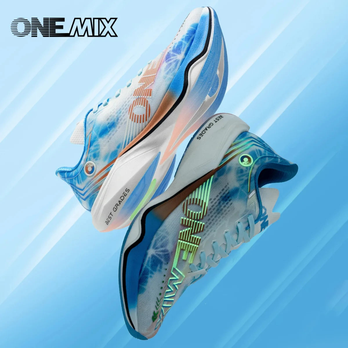 ONEMIX Nové nylonové běžecké boty s karbonovou deskou pro maraton a závody – tlumící nárazy, profesionální stabilní opora, ultralehké tenisky s odrazem