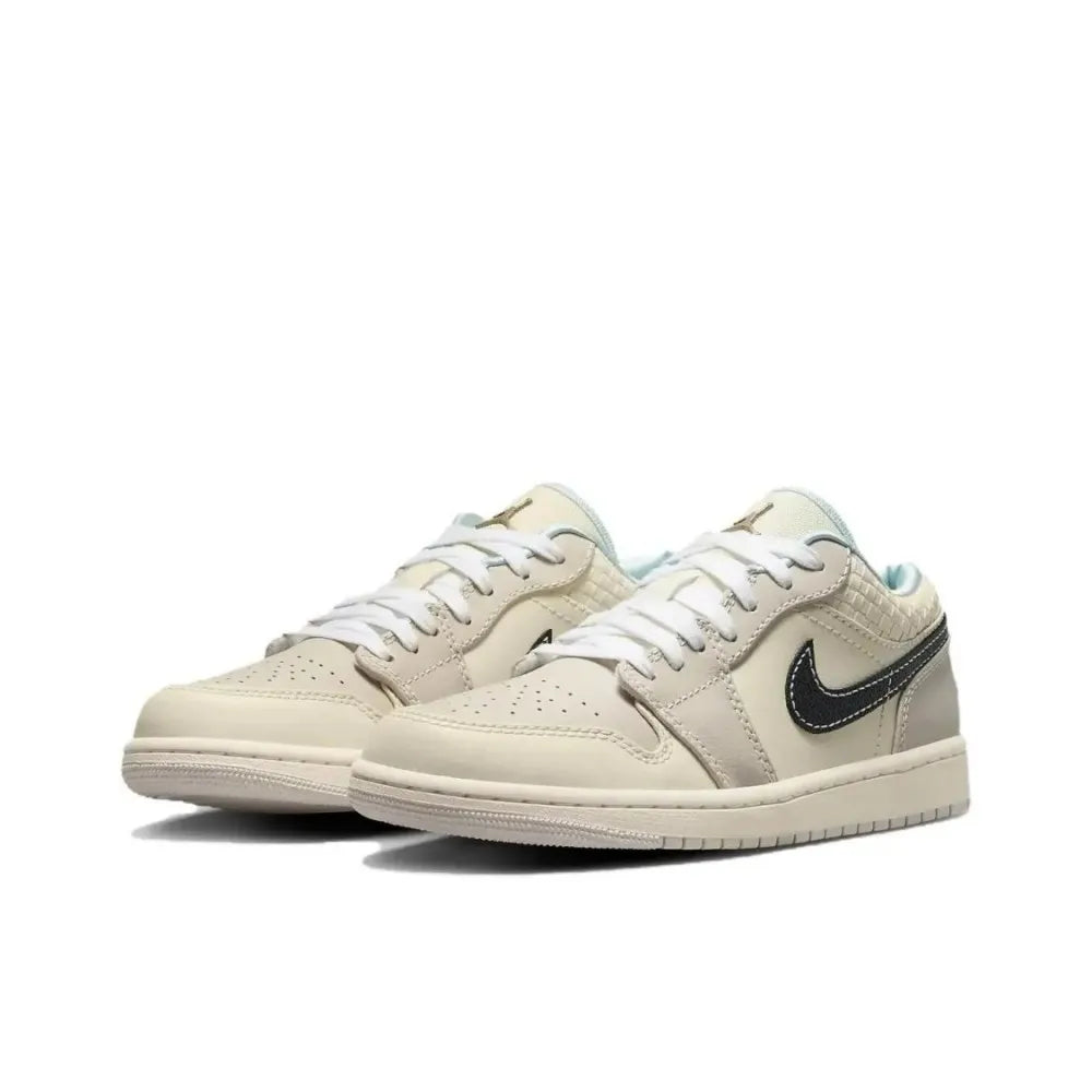 Nike Air Jordan 1 Low unisex-koripallokengät, pehmustettu mukavuus ja kevyt tuki urheiluun ja vapaa-aikaan HQ3440-101
