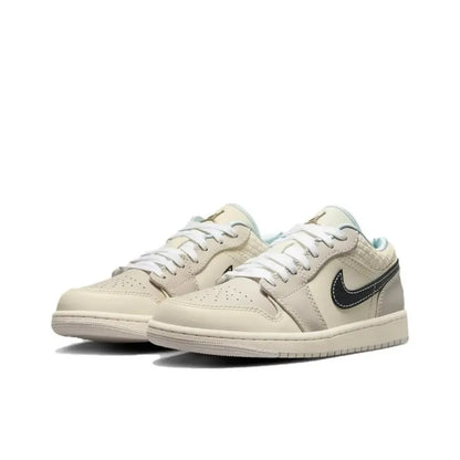Nike Air Jordan 1 Low unisex-koripallokengät, pehmustettu mukavuus ja kevyt tuki urheiluun ja vapaa-aikaan HQ3440-101