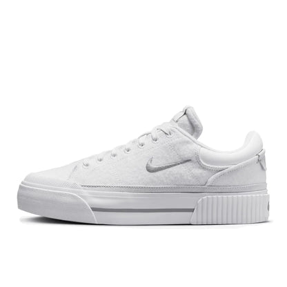 Nike Court Legacy Lit -nahkaiset, mukavat, liukumattomat, pehmustetut ja kestävät matalavartiset tenniskengät FD0355-133