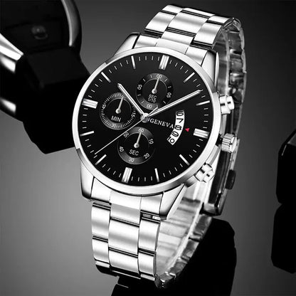 Mode Herenhorloge Luxe Kalender Kwarts polshorloge Zakelijke horloges Herenklok Herenarmband