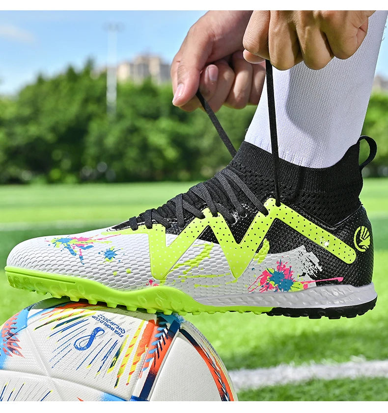Men New TF Football Boots Society Professional Comfortable Top Quality Male Soccer Shoes Adult Casual Ultralight Football Shoes