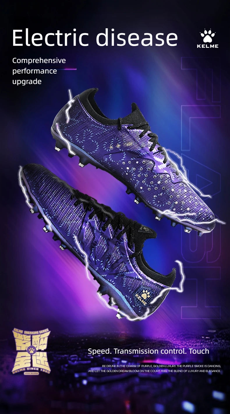 KELME Adult Botas de fútbol para hombre Blast 3.0 con tacos cortos MG, calzado deportivo profesional para partido y entrenamiento, transpirable