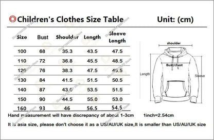 2025 3D New Children's Anime Fortnite Printed Sweater Series Pullover Generation Tide Brand Hoodie Gift