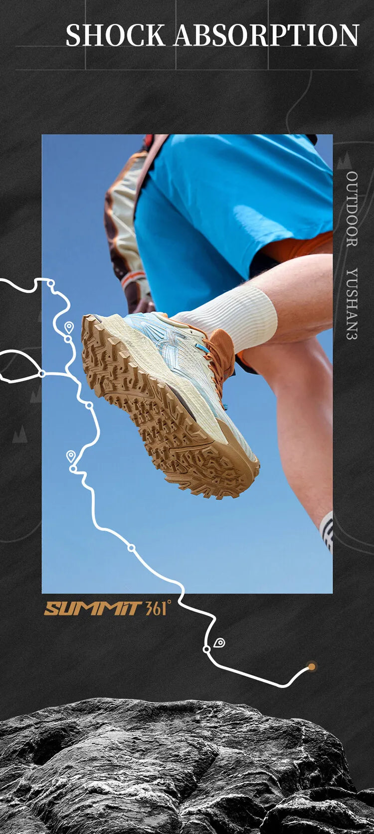 Scarpe da running 361 Degrees WUXIA 2 leggere, traspiranti, ammortizzate, antiscivolo e morbide per outdoor ed escursionismo, sneakers versatili da uomo 672542201