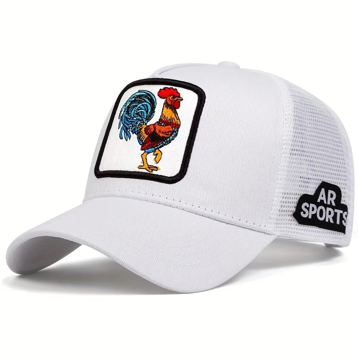 Animal embroidery net rooster hat male and female animal baseball cap hip Hop duck cap suitable for outdoor sports fishing visor