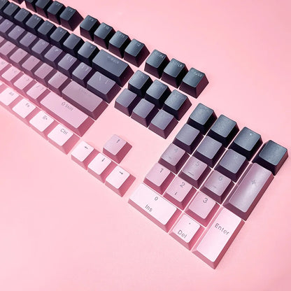 132 Keys OEM Profile Gradient backlit RGB Keycaps For Cherry Mx Switch Mechanical Gamer Keyboard PBT Keycap ISO Layout Key caps