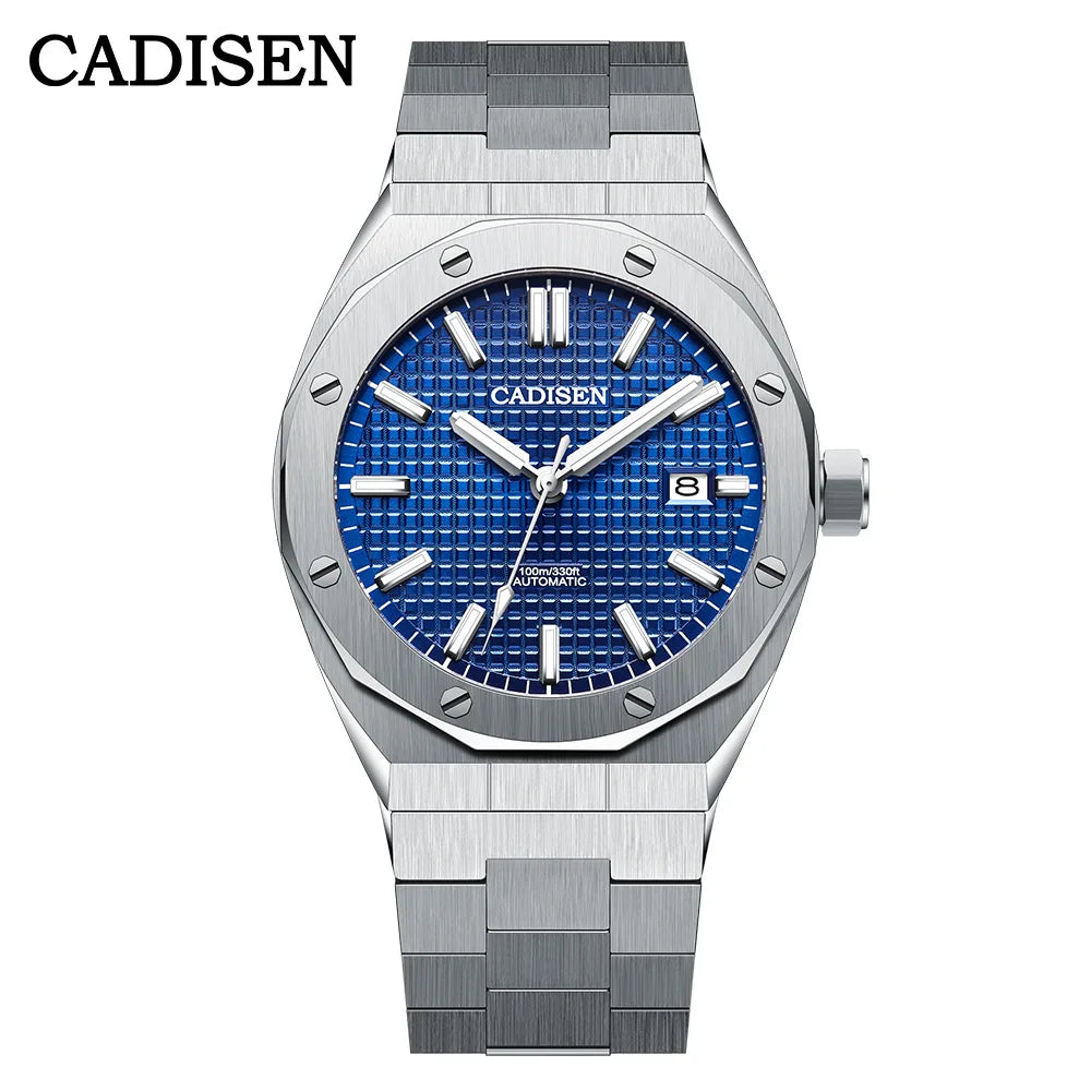 CADISEN Luxury Design 42MM Men's Watches Japan MIYOTA 8215 Sapphire Glass Mechanical Automatic Watch Men 100M Waterproof