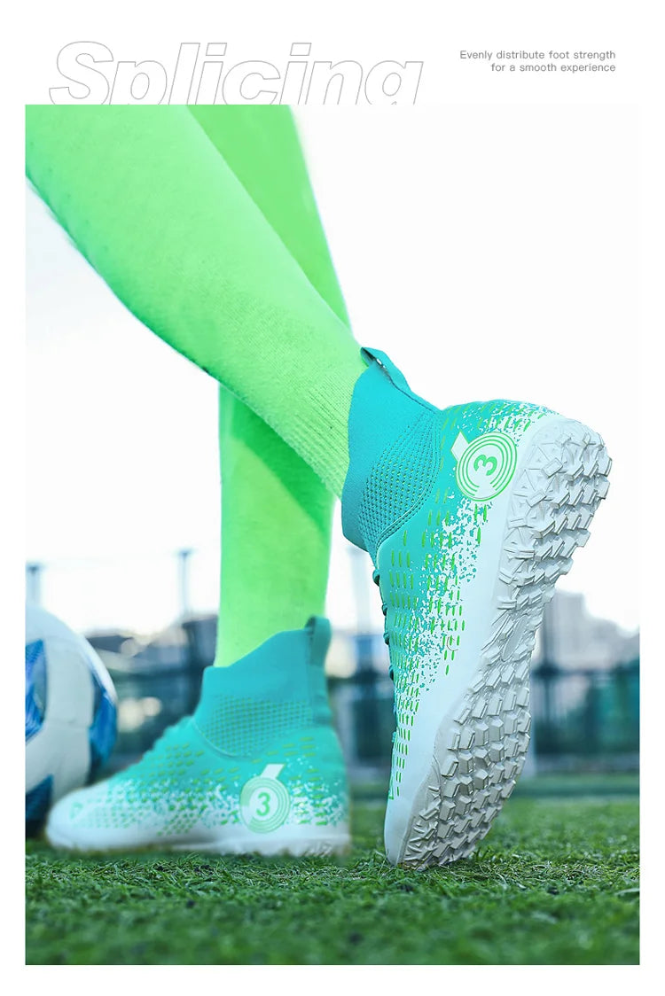 Teenage Adult Football Shoes New Fashion Large Size Sneakers Outdoor Professional Competition Training Football Footwear 31-48
