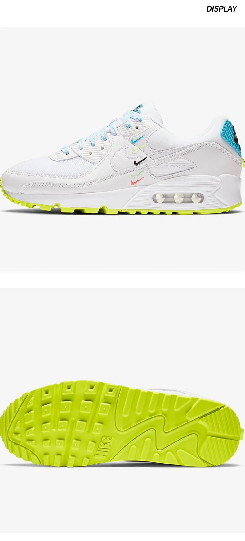 Nike genuine men's and women's AIR MAX 90 QS casual sports low-top running shoes CK7069-100