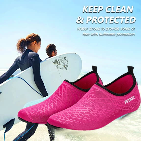 Sapatos de Mergulho para Mulher, Sapatos Aquáticos para Homem, Meias de Praia, Natação e Desportos Aquáticos, Sapatilhas Barefoot para Fitness, Dança, Natação, Surf e Snorkeling