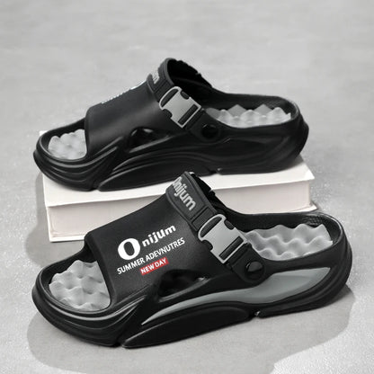 Pantoufles de Massage d'été pour hommes, sandales d'extérieur, plage, diapositives d'intérieur confortables, sabots d'eau, chaussures décontractées, pantoufles de maison pour hommes et femmes