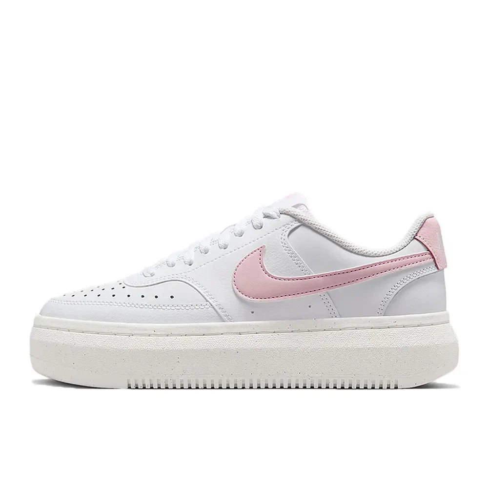 Nike Court Vision Alta naisten matalavartiset koripallokengät, pehmeät ja mukavat, kestävät, valkoiset/mustat DZ5394-107