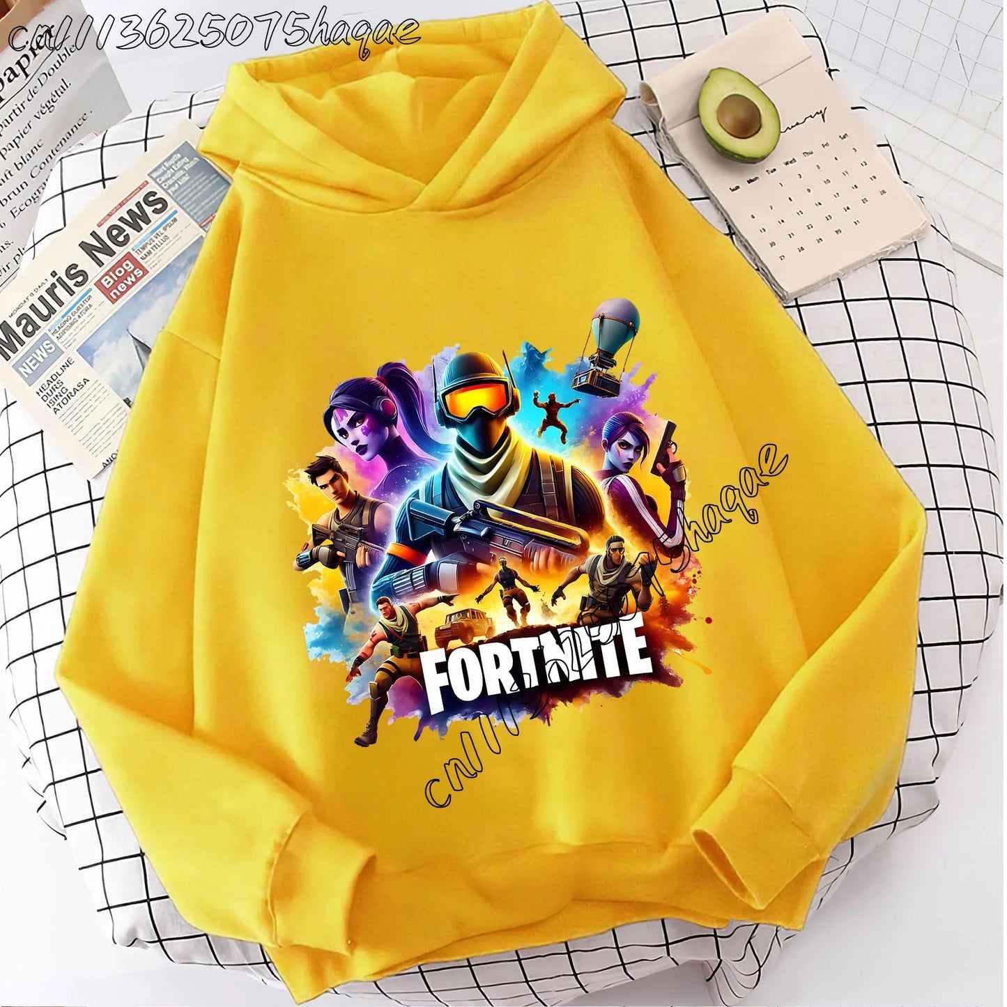 Casacos com capuz Fortnites para criança, sweatshirts anime Fortress Night, hoodies de jogo para primavera e outono, roupa desportiva infantil, presente